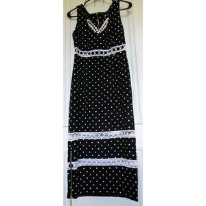 Gil Santucci Dress, sz.44(IT), Black white.